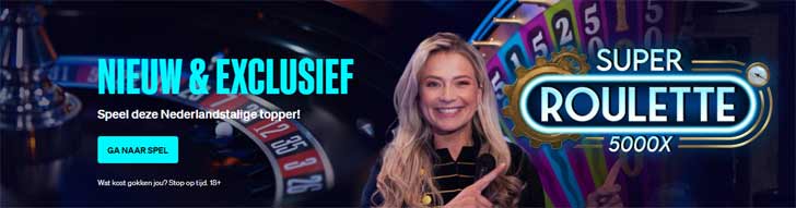 Super Stake Roulette 5000x spelen bij BetCity Casino